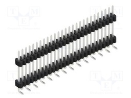 Connector: pin strips; pin header; male; PIN: 27; 1.27mm; SMT; 1x27