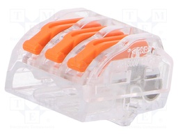 Installation quick splice; spring clamp; 0.2÷4mm2; 450V; 32A