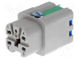 Connector: HAN; female; Quick Lock; PIN: 5; 4+PE; size 3A; 10A; 400V