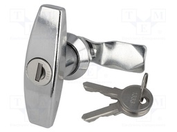 Lock; zinc and aluminium alloy; 21mm; chromium; Key code: 1333