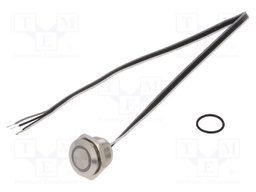 Switch: vandal resistant; Pos: 2; SPST-NO; 50mA/24VDC; IP65; white