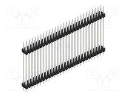 Connector: pin strips; pin header; male; PIN: 56; 2.54mm; THT; 2x28
