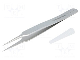 Tweezers; 110mm; for precision works; Blades: straight,narrowed