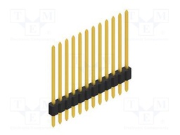 Connector: pin strips; pin header; male; PIN: 12; 1.27mm; THT; 1x12