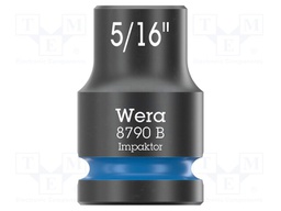 Socket; 6-angles,inch,socket spanner,impact; HEX 5/16"; 3/8"