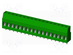 Connector: PCB terminal block; terminal; Plating: tinned; on PCBs