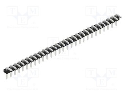 Connector: pin strips; pin header; male; PIN: 28; 2.54mm; THT; 1x28