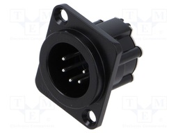 Connector: XLR; socket; male; Plating: silver plated; soldering