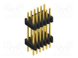 Connector: pin strips; pin header; male; PIN: 12; 1.27mm; THT; 2x6