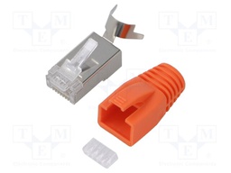 Connector: RJ45; plug; PIN: 8; Cat: 6a,7; shielded; 8p8c; 8mm; 23AWG