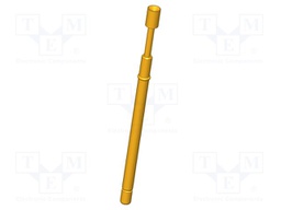 Test needle; Operational spring compression: 4mm; 8A; Ø: 2mm; 5N
