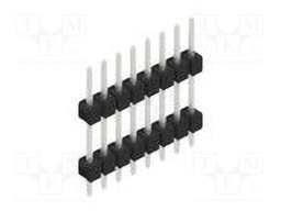 Connector: pin strips; pin header; male; PIN: 8; 2.54mm; THT; 1x8