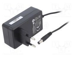 Power supply: switched-mode; voltage source; 24VDC; 1.5A; 36W