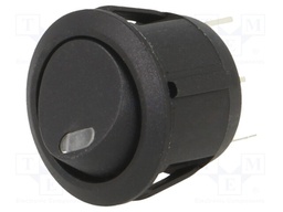 ROCKER; SPST; Pos: 2; OFF-ON; 20A/14VDC; black; LED; Rcont max: 50mΩ