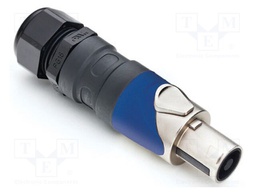 Connector: loudspeaker; plug; female; soldering; for cable; IP54