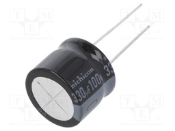 Capacitor: electrolytic; THT; 330uF; 100VDC; Ø18x15mm; Pitch: 7.5mm