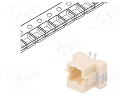 Socket; wire-board; male; DuraClik; 2mm; PIN: 2; SMT; 3A; -40÷105°C