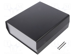Enclosure: with panel; PCB is fastened in guides; EURO 93; ABS