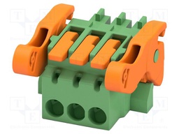 PCB connector, nominal cross section: 1.5 mm2, color: green,
