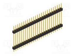 Connector: pin strips; pin header; male; PIN: 25; 2.54mm; THT; 1x25