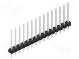 Connector: pin strips; pin header; male; PIN: 15; 2.54mm; THT; 1x15