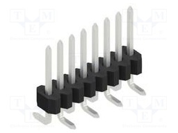Connector: pin strips; pin header; male; PIN: 8; 1.27mm; SMT; 1x8