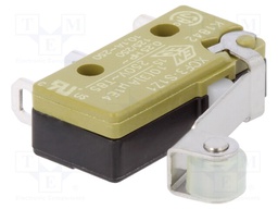 Microswitch SNAP ACTION; with lever (with roller); SPDT; Pos: 2