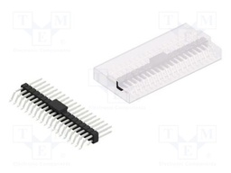 Connector: pin strips; pin header; male; PIN: 38; 2.54mm; SMT; 2x19