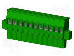 Connector: pluggable terminal block; plug; female; angled 90°