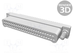 Connector: wire-wire/PCB; DUALOBE; straight; PIN: 51; 1.20UNM