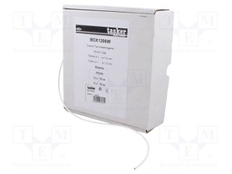 Heat shrink sleeve; glueless; 2: 1; 1.2mm; L: 10m; white