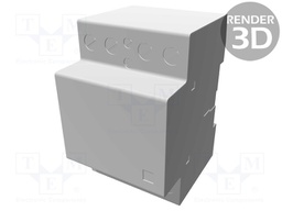 Contactor: 4-pole installation; NC + NO x3; 24VAC; 24VDC; 63A; DIN