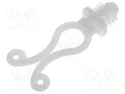 Cable clips; ØBundle : 7.6÷10.2mm; polyamide; natural