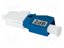 Transition: attenuator; LC/UPC,male,female; 2dB