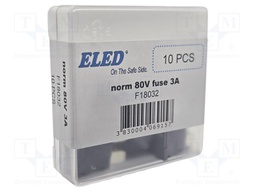 Fuse: fuse; 3A; 80VDC; automotive; 19mm; 19x5.1x20mm