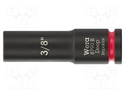 Socket; 6-angles,inch,socket spanner,impact; HEX 3/8"; 3/8"