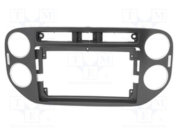 Radio frame; VW; black; 9"