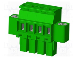 Connector: pluggable terminal block; plug; female; angled 90°