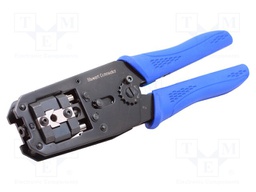Tool: for RJ plug crimping; Type: shielded; Cat: 6; 6÷6.6mm