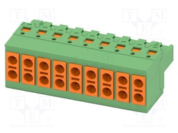 PCB connector, nominal cross section: 1.5 mm?, color: green,