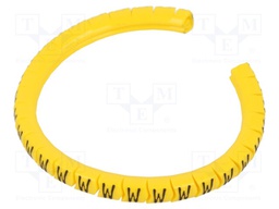 Markers for cables and wires; Label symbol: W; 1.3÷3mm; PVC; PA