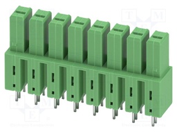 PCB headers, nominal cross section: 6 mm?, color: green, nom