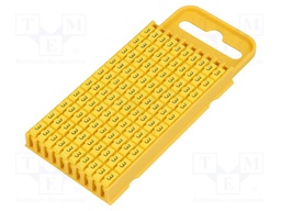 Markers for cables and wires; Label symbol: 3; 4.3÷5.3mm; yellow