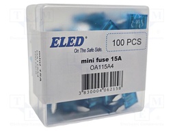 Fuse: fuse; 15A; 32VDC; automotive; 11.1mm; 11.1x3.9x17.2mm