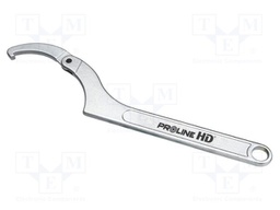 Wrench; hook,crowfoot,with joint; forged,satin; HD