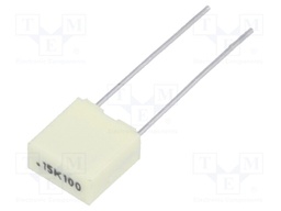 Capacitor: polyester; 150nF; 63VAC; 100VDC; Pitch: 5mm; ±10%