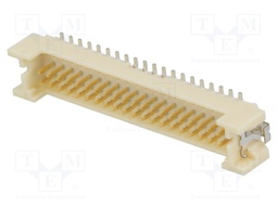 Socket; wire-board; male; DF13; 1.25mm; PIN: 40; SMT; on PCBs