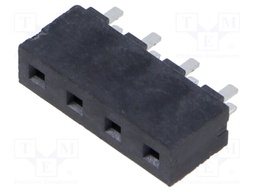 Connector: pin strips; socket; male; PIN: 4; straight; 5.08mm; THT