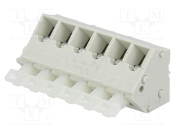 PCB terminal block; angled 45°; 5mm; ways: 6; on PCBs; 0.5÷2.5mm2