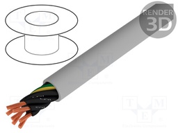 Wire; stranded; Cu; JZ-500; 7G4mm2; unshielded; PVC; 300/500V